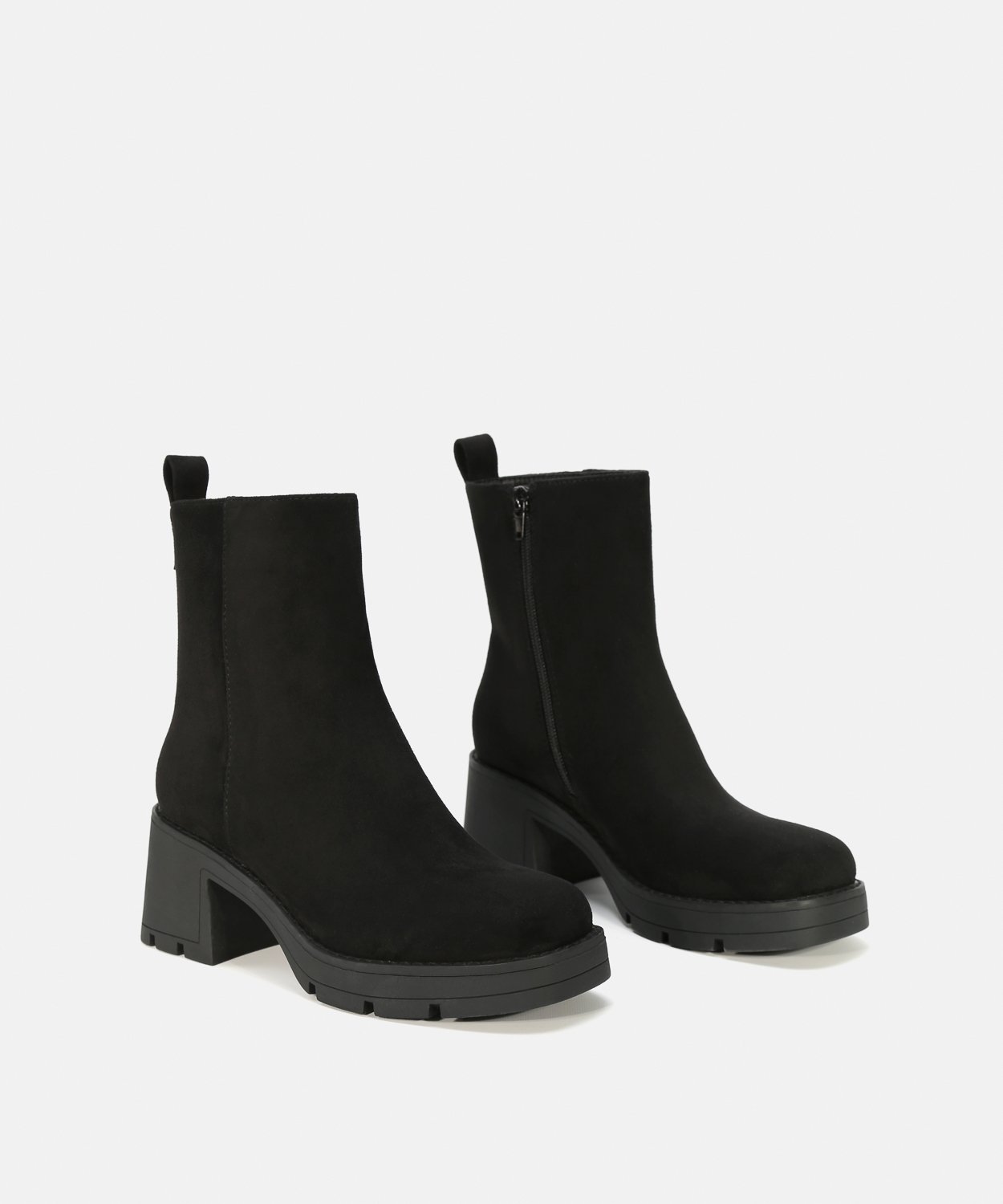 Botines b&aacute;sicos tac&oacute;n plataforma